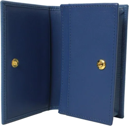 Vista 3 de Prada Vitello 1MC122 - Funda para tarjetas con logotipo distintivo «Move», Baltico (azul marino), Azul