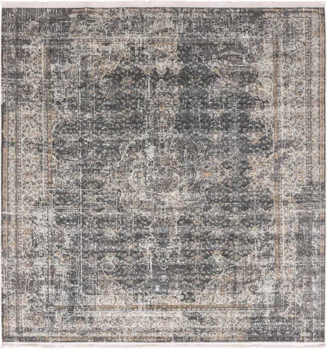 Vista 48 de Unique Loom Baracoa Collection - Alfombra de área La Cabana (2' 2" x 3' 1", gris humo/marrón)