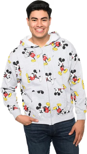 Vista 7 de Disney Sudadera con capucha y cremallera para mujer con estampado de Mickey Mouse