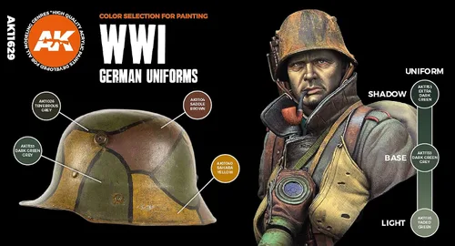 Vista 2 de AK Interactive 3G WWI German Uniform - Pinturas y accesorios para modelar plástico, N.º de artículo AK-11629