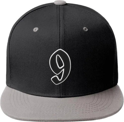 Vista 208 de Daxton Gorra clásica con visera de billete plano con letras del alfabeto inglés antiguo de la A a la Z
