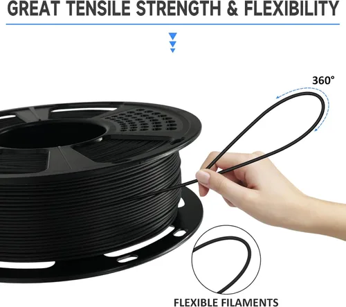 Vista 4 de GIANTARM Filamento de ácido poliláctico (PLA) para impresora 3D, carrete de 2.2 lbs, 0.07 in +/-0.001 in, 1080 pies por rollo, embalaje al vacío