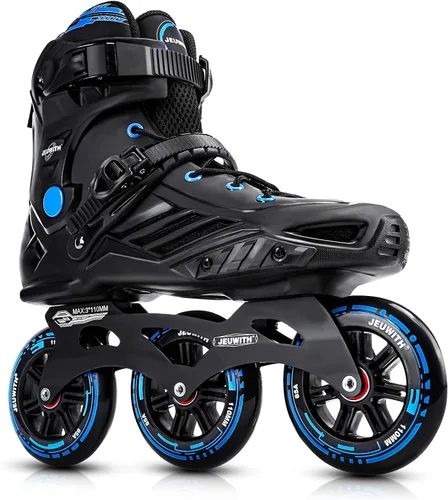 Vista 7 de Patines en línea para hombres y mujeres, patines de 3 ruedas para hombres y mujeres, patines de carreras de velocidad en línea de alto rendimiento