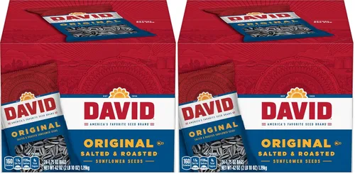 Vista 6 de David Seeds Semillas de girasol originales, bolsas de 1.75 onzas (paquete de 24)