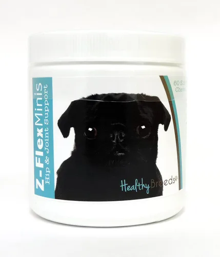 Vista 103 de Healthy Breeds Affenpinscher Z-Flex Minis - Masticables suaves para cadera y articulaciones, 60