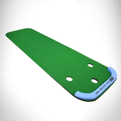 Vista 2 de Tapete de golf para práctica de golf, tapete de golf para el hogar, tapetes de golf para interiores y exteriores, práctica profesional de putting