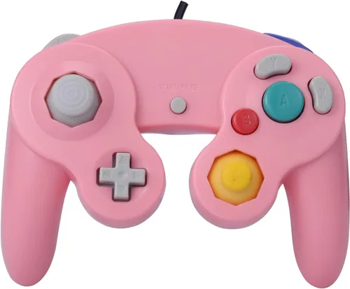 Vista 7 de 2 paquetes de control clásico Gamecube Shock Joypad con cable para Wii NGC Game Cube compatible