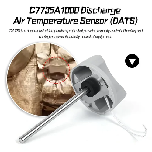 Vista 4 de Nuevo Sensor de temperatura del aire de descarga C7735A1000 CECOMINOD032202, Controladores de termostato compatibles con el controlador Honeywell