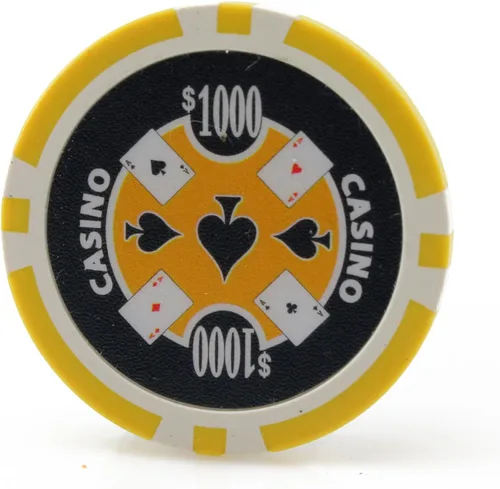 Vista 2 de Versa Games Fichas de casino Ace en 0.41 oz de peso - Paquete de 50 (elegir colores)