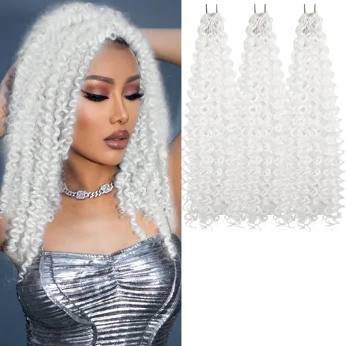 Vista 40 de 3 trenzas de ganchillo Passion Twist, cabello sintético preseparado para trenzar de 14 pulgadas, 3 paquetes de cabello trenzado pretrenzado