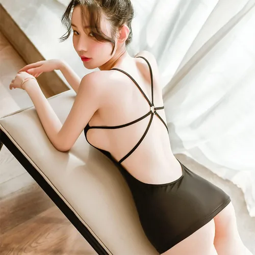 Vista 4 de Pijama de lencería japonesa para mujer, lencería sexy de anime, cosplay