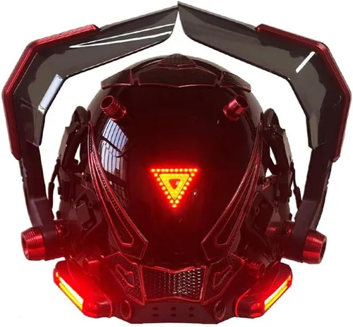 Vista 8 de Future Tech - Colección de máscaras brillantes para fiestas de disfraces