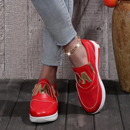 Vista 4 de JWSVBF Zapatillas de deporte para mujer de ancho ancho transpirable fascitis plantar sandalias planas casuales zapatos de verano unisex moda otoño