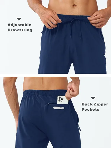 Vista 6 de NORTHYARD Pantalones deportivos para hombre para correr, entrenamiento, joggers, ligeros, para gimnasio, jogging, pista, casuales, con bolsillos