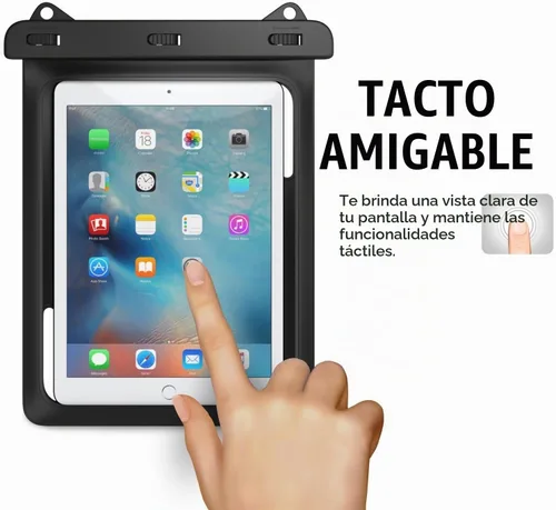 Vista 5 de AICase Universal iPad impermeable, bolsa seca para iPad Pro 10.5, nuevo iPad 9.7 2017/2018, iPad Pro 9.7, iPad Air/Air 2, tabletas de hasta 11.5 5