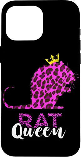 Vista 19 de Rat Queen Crown Leopard Mouse Rat Lover Rodent Rat Owner Case for iPhone 17