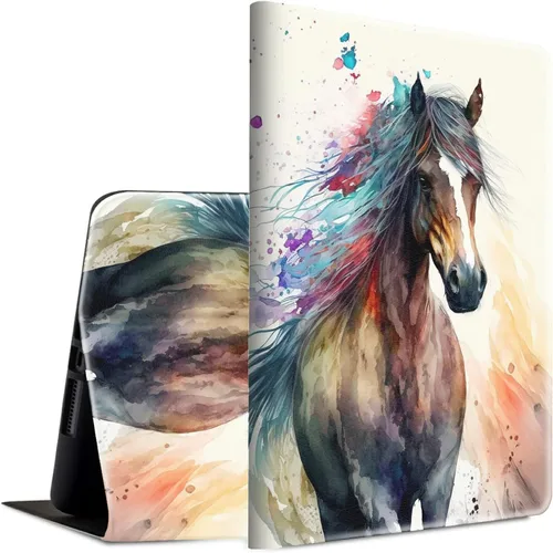Vista 10 de Funda para Samsung Galaxy Tab S6 Lite de 10.4 pulgadas, versión 2022/2020, ligera, funda inteligente de piel sintética con soporte ajustable