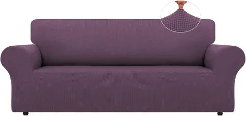 Vista 20 de LURKA Fundas elásticas para silla y sofá de 1 pieza, Fundas para sofá con protector elástico en la parte inferior para niños y perros