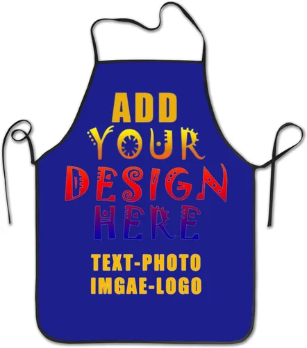 Vista 35 de Delantal personalizado personalizado para mujeres y hombres, delantales de cocina para cocinero, nombre personalizado, texto, logotipo, imagen