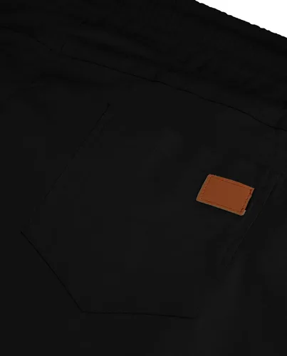 Vista 4 de Pantalones cortos de algodón para hombre, estilo casual, de ajuste clásico, con 4 bolsillos, para verano, playa