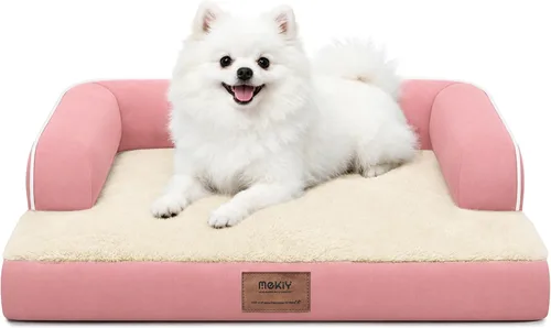 Vista 118 de Cama pequeña para perros y sofá para gatos, camas ortopédicas impermeables para perros pequeños, cama para gatos, sofá para mascotas cómodo
