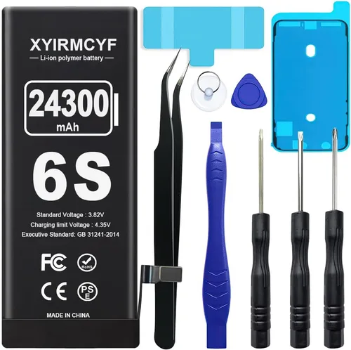 Vista 9 de XYIRMCYF Batería de gran capacidad de 24300 mAh compatible con iPhone 14 Plus, batería de repuesto de polímero de litio de 0 ciclos para iPhone 14