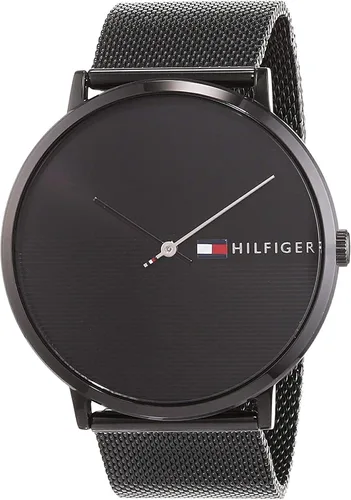 Vista 5 de Tommy Hilfiger Reloj deportivo de cuarzo de acero inoxidable y malla para hombre color negro Modelo 1791464 Negro - Reloj de cuarzo