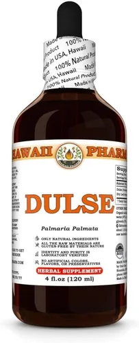Vista 2 de Extracto líquido de Dulse, Dulse (Palmaria Palmata) Suplemento de tintura en polvo de hojas de 15 x 4 onzas