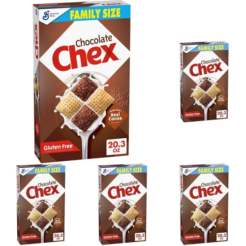 Vista 9 de Cereal de Arándanos Chex, Cereal para el desayuno sin gluten, hecho con grano integral, 12 onzas