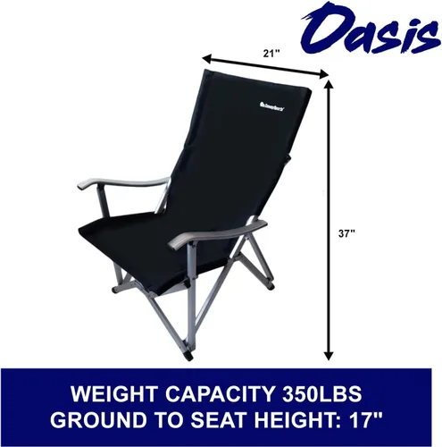 Vista 5 de Silla plegable Oasis Cool con tecnología de silla de asiento, capacidad de peso de 250 libras