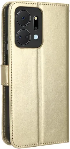 Vista 3 de Funda para Honor X7a Funda de cuero, funda de cuero con tapa para Honor X7a RKY-LX2 Case Gold