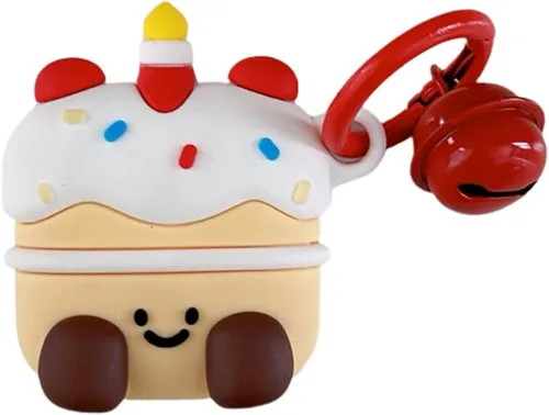 Vista 19 de Yatchen Bonita funda de silicona para AirTag 2021 Finder Fun 3D Cartoon Animal Anti Scratch Llavero Tracker Protector Bluetooth (Béisbol, 1 unidad)