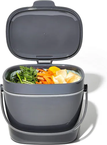 Vista 12 de OXO Good Grips - Contenedor de compost fácil de limpiar, carbón (1,75 galones)