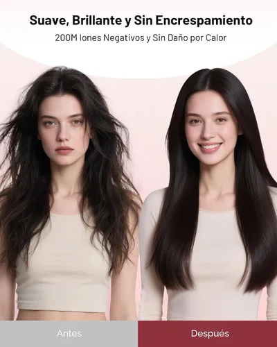 Vista 4 de Secador de pelo iónico de doble voltaje con difusor – Secador de pelo de Negro satinado
