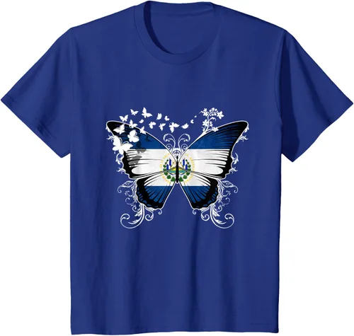 Vista 61 de Camiseta con diseño de bandera de El Salvador