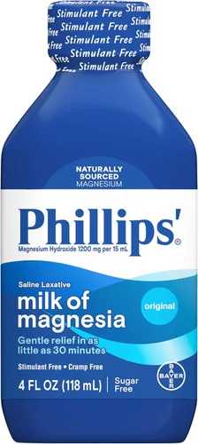 Vista 3 de Phillips' Leche de magnesia, laxante, original, 4 onzas (paquete de 6) – El embalaje puede variar