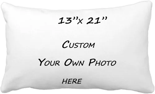 Vista 8 de Funda de almohada personalizada, funda de almohada creativa, regalos personalizados para tus seres queridos (14 x 14 pulgadas, blanco)