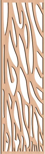 Vista 23 de 9 3/8"W x 24 3/8"H x 1/4"T Bristol Decorativos Paneles de Pared de Madera Calado, Cereza