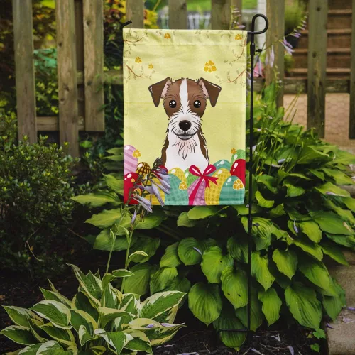 Vista 10 de Caroline's Treasures BB1923GF Bandera decorativa para jardín con diseño de Border Collie, para caza de huevos de Pascua, para jardín, jardín, patio