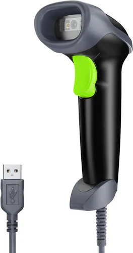 Vista 13 de Eyoyo EYH2 - Escáner de código de barras USB 2D portátil, escáner automático de código QR con cable PDF417, lector de código de barras de matriz