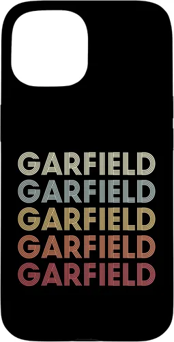 Vista 6 de Funda con texto vintage para iPhone 16 Garfield Michigan Garfield MI Retro