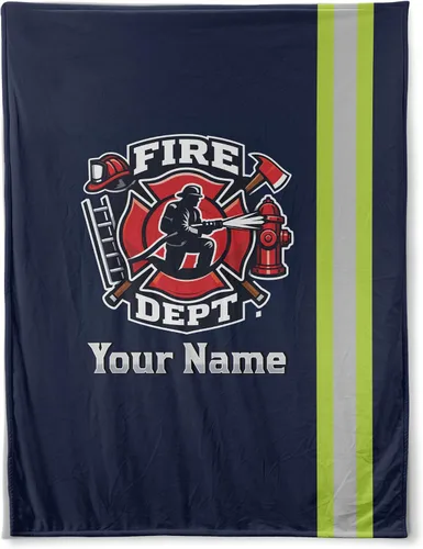 Vista 11 de Manta de bombero personalizada, regalo de línea fina roja con nombre personalizado, manta patriótica de bombero para hombres, idea del día