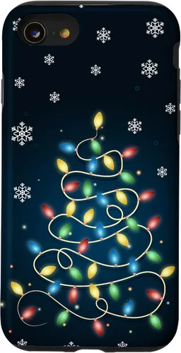 Vista 18 de Christmas Lights ICY Crystals Theme Snowflake Case for iPhone 17