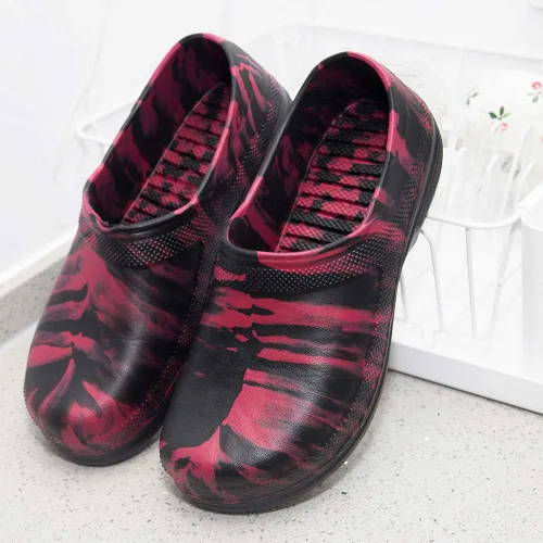 Vista 6 de Zapatos de chef para hombres y mujeres, zuecos de cocina para hombre, zapatos de cocina para hombre, zapatos de trabajo de enfermera, zapatos