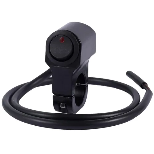 Vista 9 de Stylemafia Interruptor de barra de luz impermeable para motocicleta ATV de 7/8 pulgadas, interruptor de botón de apagado de doble control