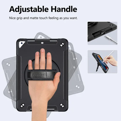 Vista 2 de Miesherk Funda para iPad 10.2 9ª generación 2021: cubierta resistente a prueba de golpes de grado militar para iPad de 10.2 pulgadas 2021 - Soporte