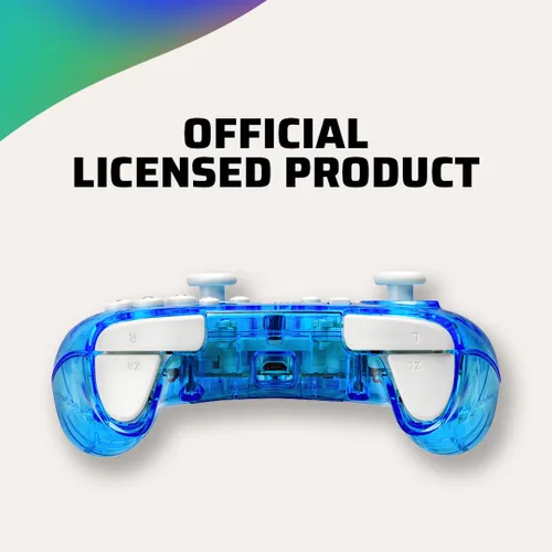 Vista 7 de Rock Candy Wired Gaming Switch Pro Controller - Zelda Breath of the Wild - Blue - Official License Nintendo - OLED Lite Compatible - Compact