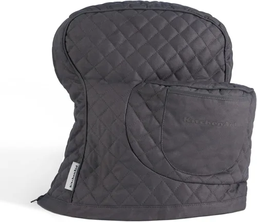 Vista 13 de KITCHENAID Funda ajustable para batidora de pie inclinable con bolsillo de almacenamiento, acolchada 100% algodón, 14.4 x 18 x 10 pulgadas
