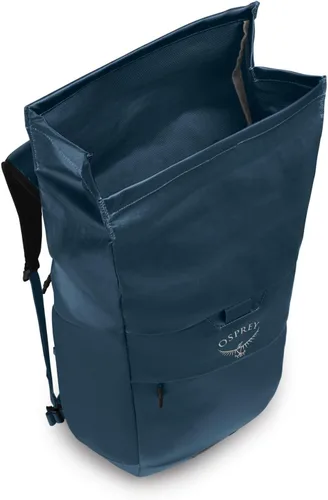 Vista 4 de Osprey Mochila para portátil Transporter con tapa enrollable, color azul Venturi Venturi Azul