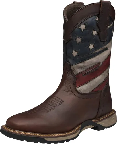 Vista 9 de CEBU Botas vaqueras Thunder Western para hombre - Punta cuadrada